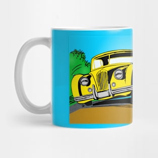 hot rod race car Mug